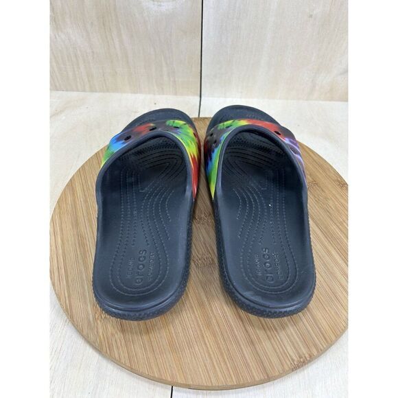 Crocs Classic Tie Dye Multicolor Sandal Slides Unisex Mens 9 Womens 11 - Picture 5 of 8